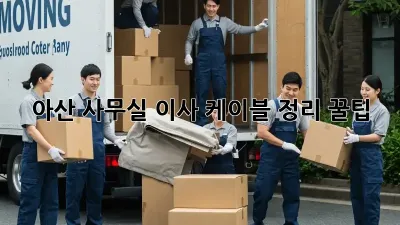 아산 사무실 이사? 케이블 정리 꿀팁!
