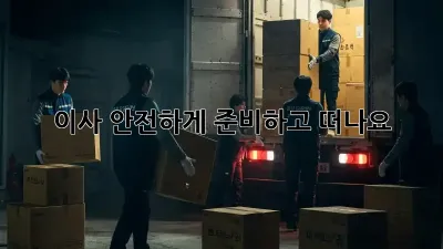 이사, 안전하게 준비하고 떠나요!