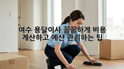 여수 용달이사, 꼼꼼하게 비용 계산하고 예산 관리하는 팁!